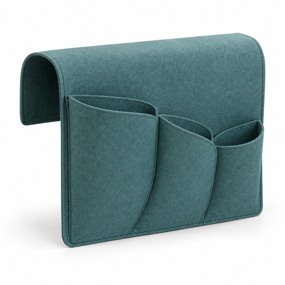 Bladvormige bankleuning-organizer