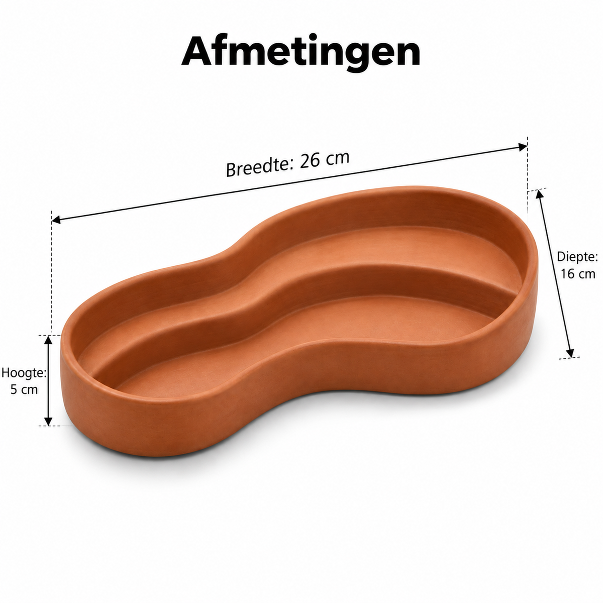 Getrapte niervormige bureauschaal
